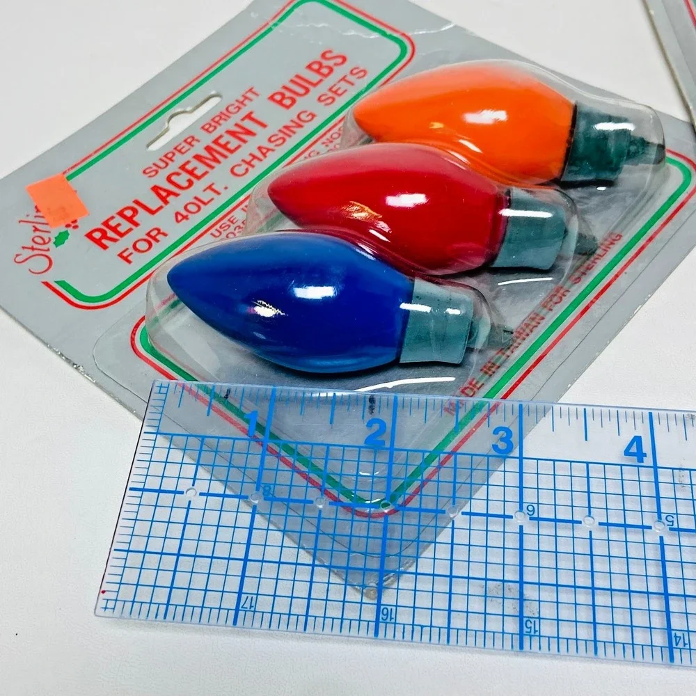 VTG Lot Of 2 Packs Sterling Super Bright Christmas Bulbs 40 Lt Chasers‎ 90350